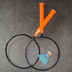 Target Outdoor Badminton Set with Orange Rackets